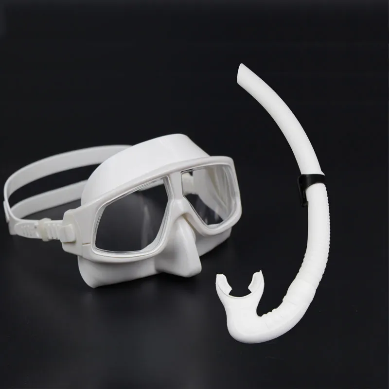 Silicone Diving Goggles with Breathing Tube Set for Free Diving