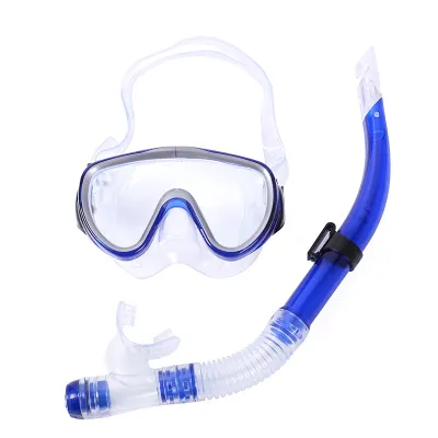 Large-Frame Diving Goggles Mask Waterproof Semi-Dry Breathing Tube Set for Women