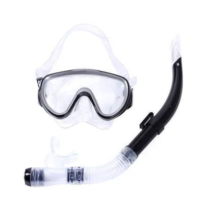 Large-Frame Diving Goggles Mask Waterproof Semi-Dry Breathing Tube Set for Women