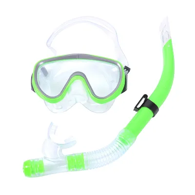 Large-Frame Diving Goggles Mask Waterproof Semi-Dry Breathing Tube Set for Women
