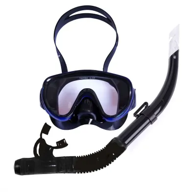 Large-Frame Diving Goggles Mask Waterproof Semi-Dry Breathing Tube Set for Women