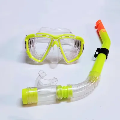 Diving Kit Frog Goggles Snorkeling Mask Flat Goggles Breathing Tube Set