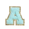 8Cm Lt.Blue * Set Of 26 Letters