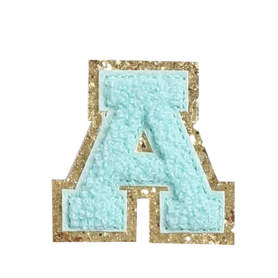 26 Alphabet Chenille Embroidered Cloth Sticker Decorative Accessories