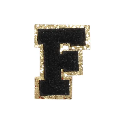 26 Alphabet Chenille Embroidered Cloth Sticker Decorative Accessories