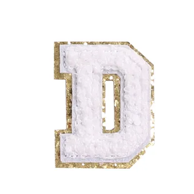 26 Alphabet Chenille Embroidered Cloth Sticker Decorative Accessories