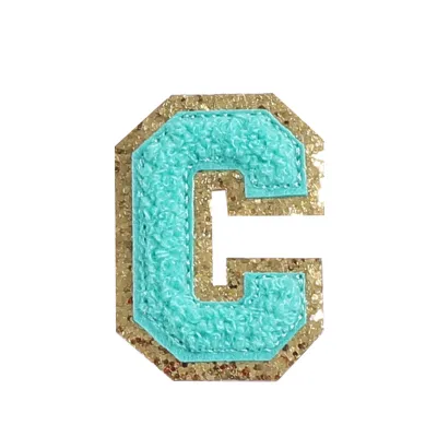 26 Alphabet Chenille Embroidered Cloth Sticker Decorative Accessories