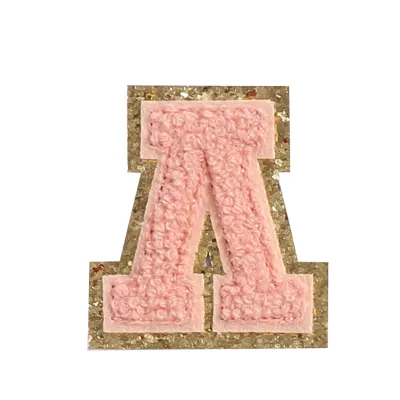 26 Alphabet Chenille Embroidered Cloth Sticker Decorative Accessories