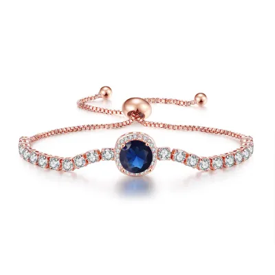 Fashion Multicolor Rhinestone Zircon Women's Light Luxury Geometric Bracelet