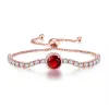 Rose Gold Red Main Stone