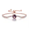 Rose Gold Purple Main Stone