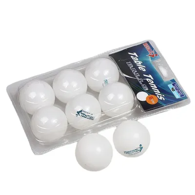 Yellow White Plastic Table Tennis 6 Pcs/Set