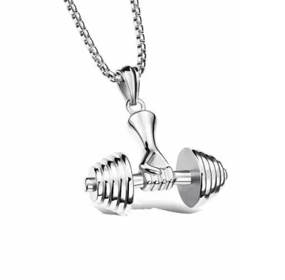 Men Fashion Titanium Steel Alloy Pendant Necklace
