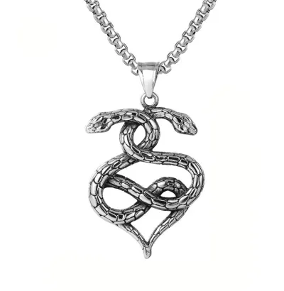 Men Fashion Titanium Steel Alloy Pendant Necklace