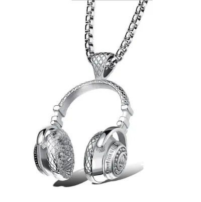 Men Fashion Titanium Steel Alloy Pendant Necklace