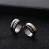 Gone Three-Sided Turn Ring (White Black)