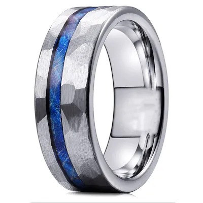 Men's Creative Irregular Square Ring Stainless Steel Street Style
