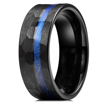 Men's Creative Irregular Square Ring Stainless Steel Street Style
