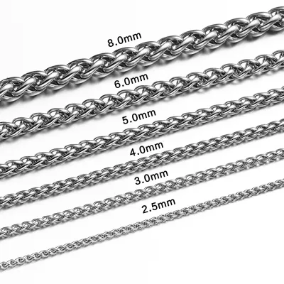 Men's 18k Gold Titanium Steel Necklace Geometry Animal Keel Chain