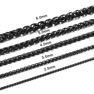 Men's 18k Gold Titanium Steel Necklace Geometry Animal Keel Chain