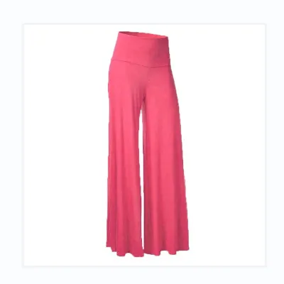 Women Casual Solid Color Wide Leg Pants