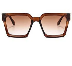 Fashion Retro Large Frame Square Wide Side Sunglasses
