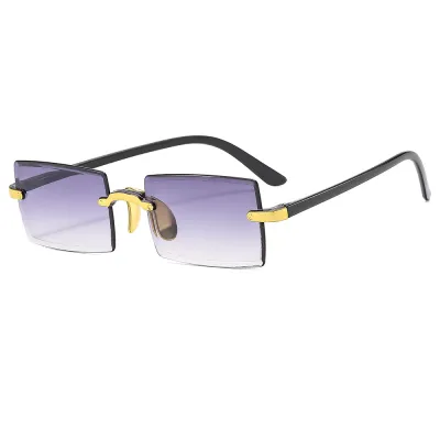 Women's Fashion Conjoined Square Frameless Sunglasses