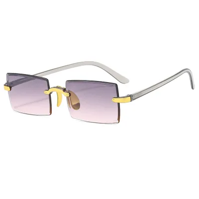 Women's Fashion Conjoined Square Frameless Sunglasses