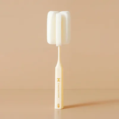 Multi-Functional Long Handle Sponge Cup Brush for Kitchen Cleaning