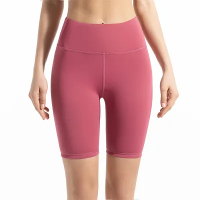 Women High Waist Yoga Leggings Solid Color Sports Bottoms