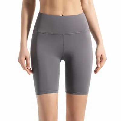 Women High Waist Yoga Leggings Solid Color Sports Bottoms