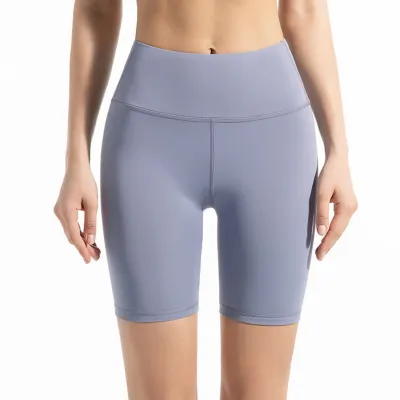 Women High Waist Yoga Leggings Solid Color Sports Bottoms
