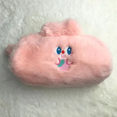 Fashion Cute Cartoon Bear Rabbit Plush Large Capacity Pencil Case Stationery