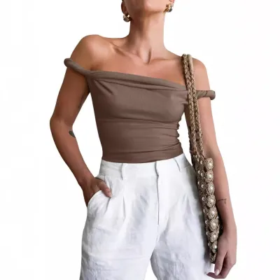 Women Sexy Solid Color Milk Silk Camisole Tank Top