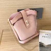 Women Fashion Metal Decorative Rivet Handle Square Bag