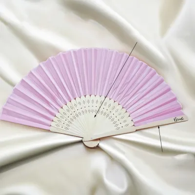 Bride Bridesmaid Paper Fan Wedding Party Decoration