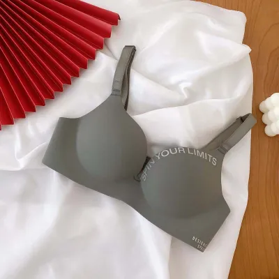 Women Fashion Letter Printed Non-Marked Bra Traditional Type