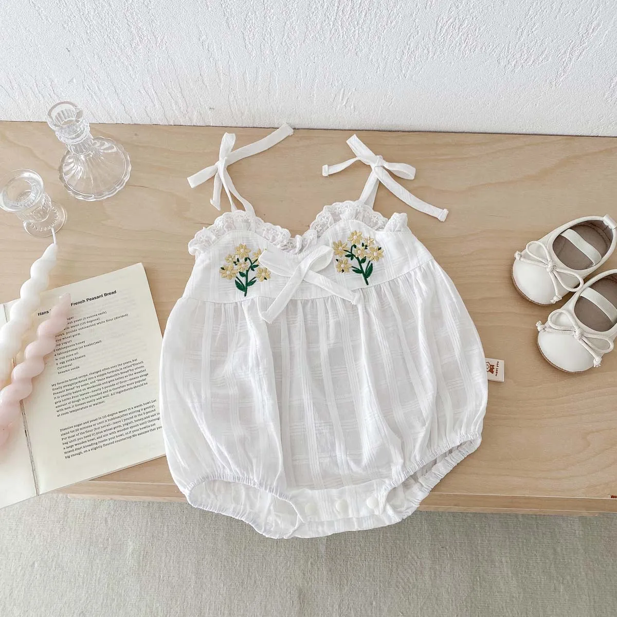 Kids Baby Girls Casual Cute Flower Sleeveless Romper Pullover Cotton