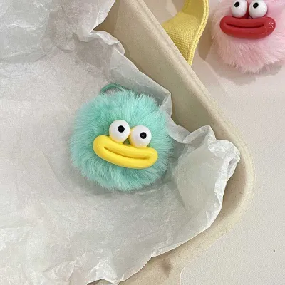 Cute Funny Plush Fur Ball Bag Pendant Keychain