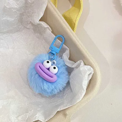 Cute Funny Plush Fur Ball Bag Pendant Keychain