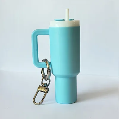 Fashion Creative Multicolour Cup Pendant Keychain Plastic Simple Style Keychain