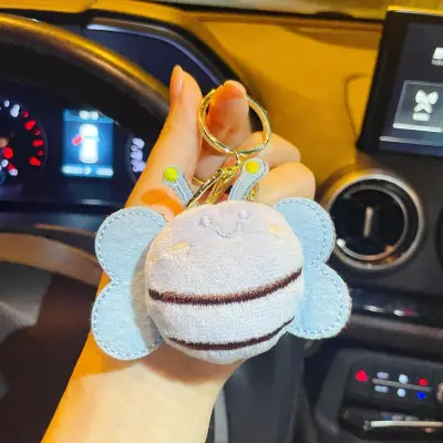 Creative Cute Bee Plush Doll Keychain
