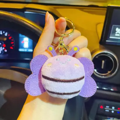 Creative Cute Bee Plush Doll Keychain