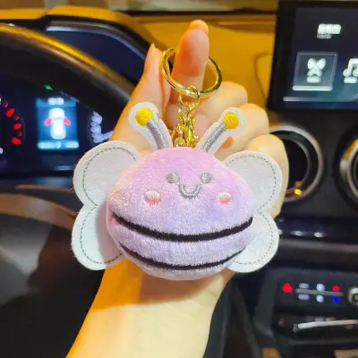 Creative Cute Bee Plush Doll Keychain