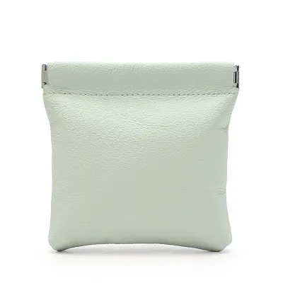 Women Fashion Solid Color Litchi Pattern Leather Coin Wallet