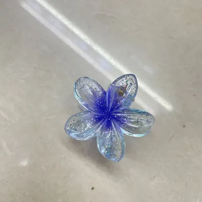 Pearlescent Egg Flower Acrylic Hair Claw Fresh Sweet Pastoral Hair Grip