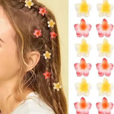 Mini 4cm Candy Color Egg Flower Hair Claw