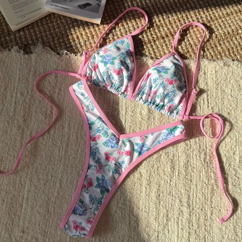 Women Fashion Sexy Leopard Print Bikini Swimsuit