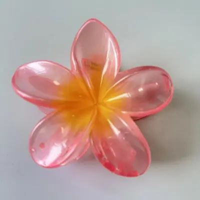 Egg Flower Gradient Acrylic Hair Claw Grip Fresh Sweet