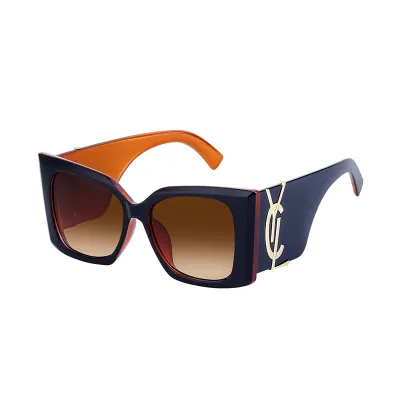 Women Fashion Casual Cat Eye Wide-Leg Sunglasses